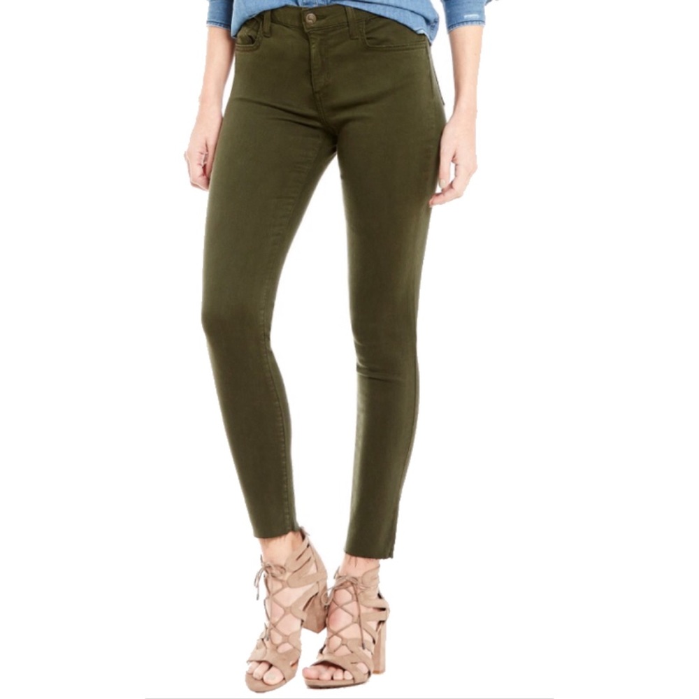 Joes frayed green pants